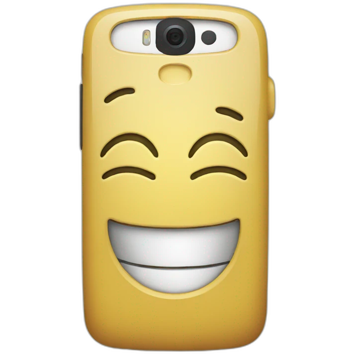 happy phone emoji