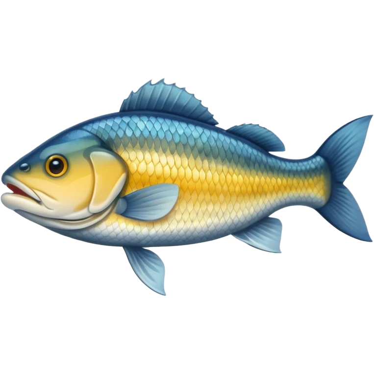 walleye fish, simple, clear emoji