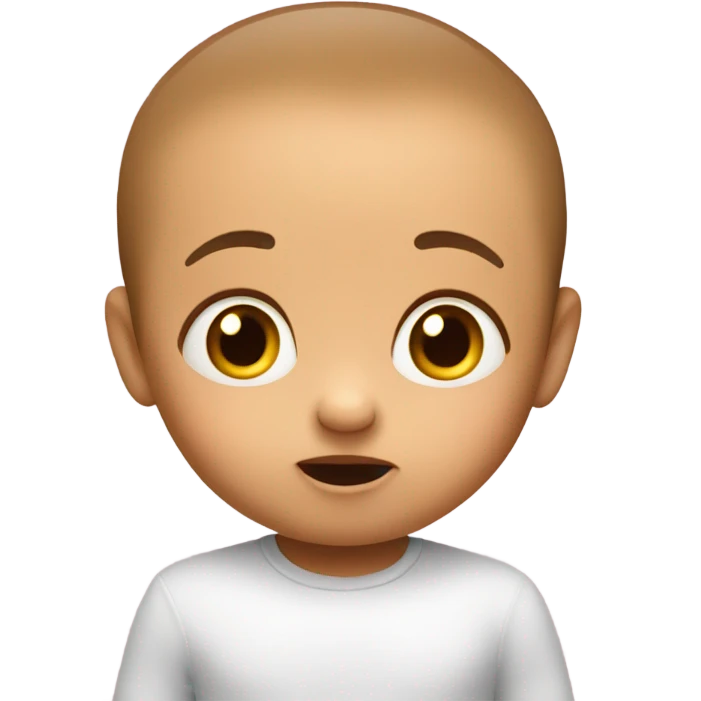 Surprised baby emoji