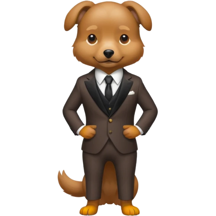 The dogwent in a suit
 emoji