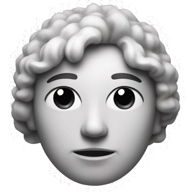 AI symbol in black and white emoji