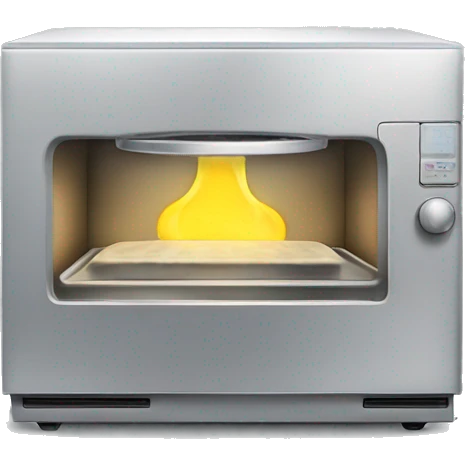 Microondas limpiando emoji