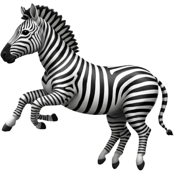 zebra is jump emoji