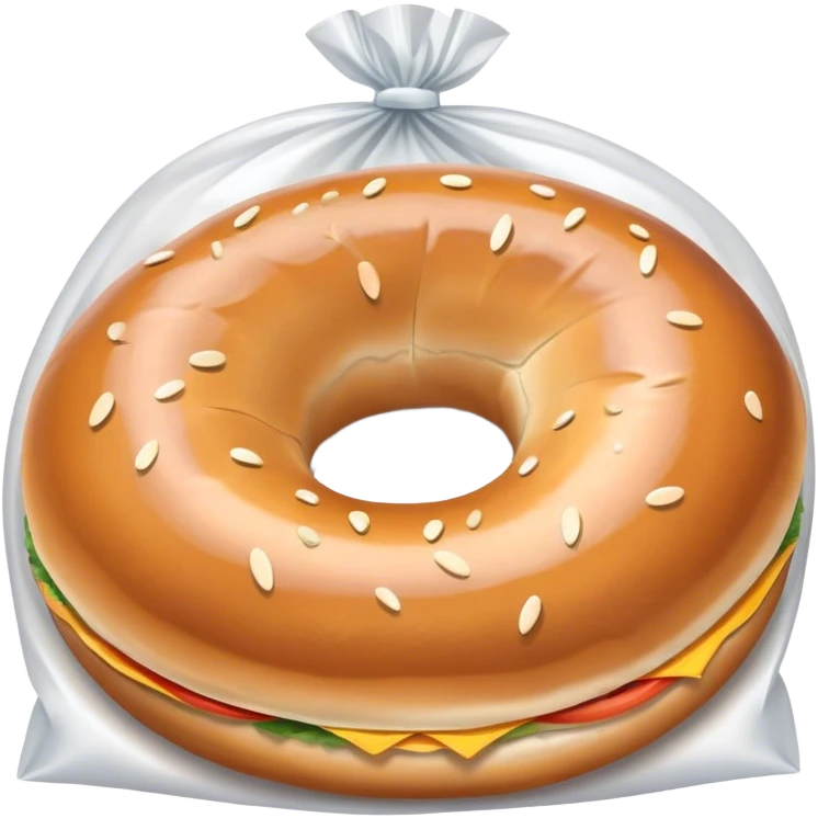 bagel in a bag emoji