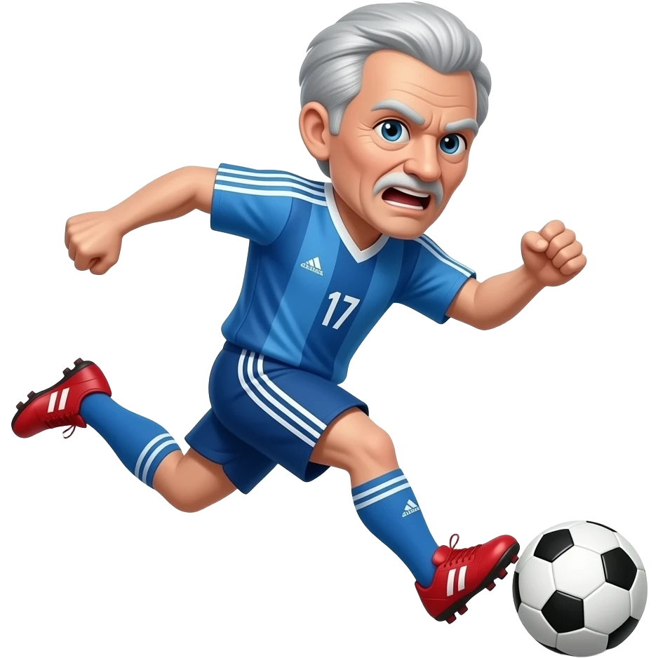 Older person football foach emoji