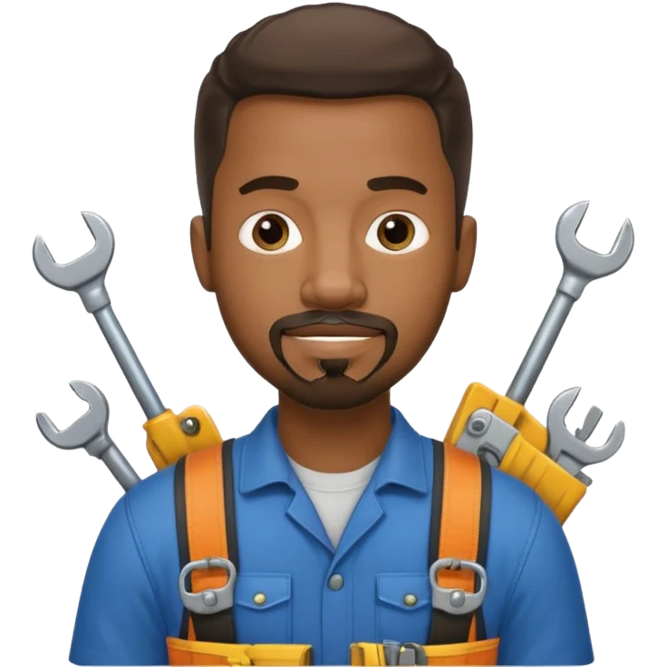 black locksmith man emoji
