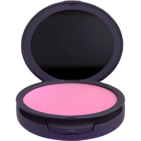 pink powder compact emoji