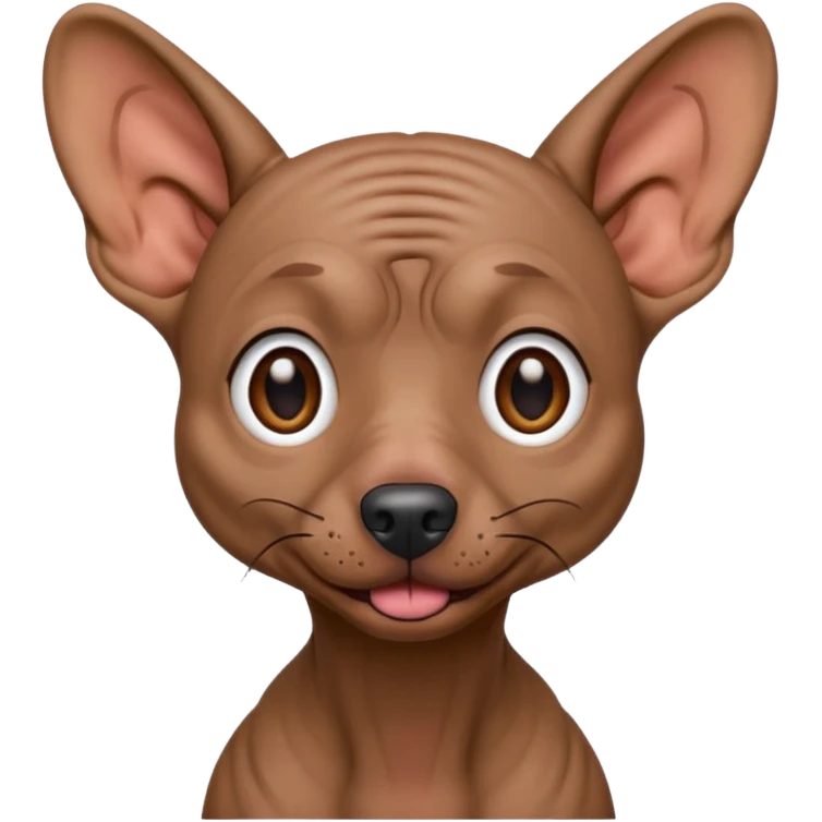 Xoloitzcuintle Dog crazy expression emoji