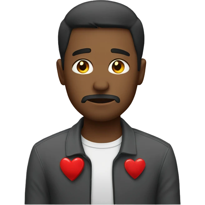 Man with broken heart emoji