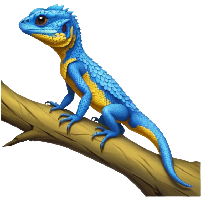 Blue-headed Tree-Agama, full body emoji