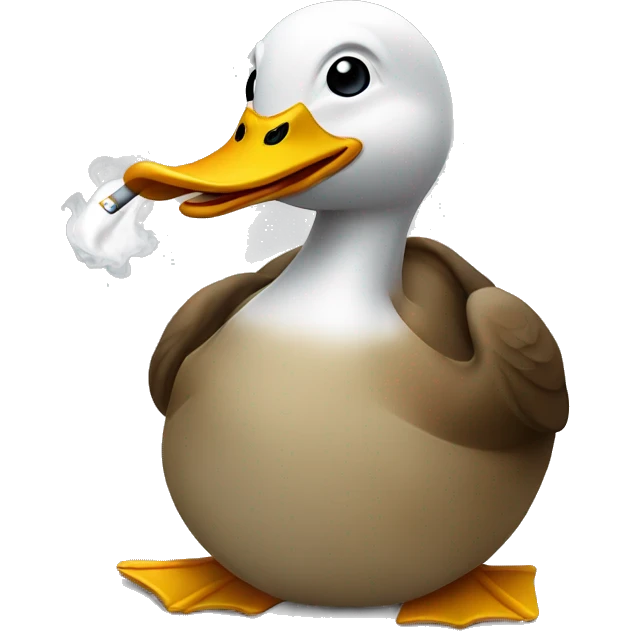 duck smoking   emoji
