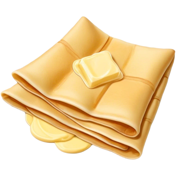 Russian crepes with butter emoji