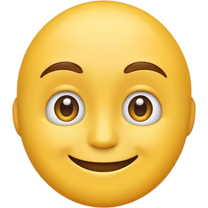 Classic emoji face looking to the side emoji