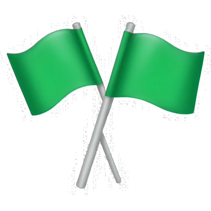 Green flag emoji