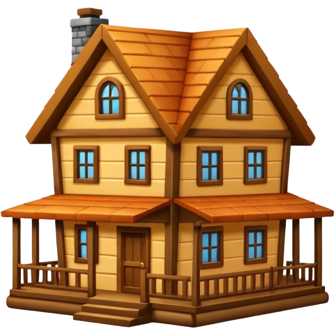big wood house emoji