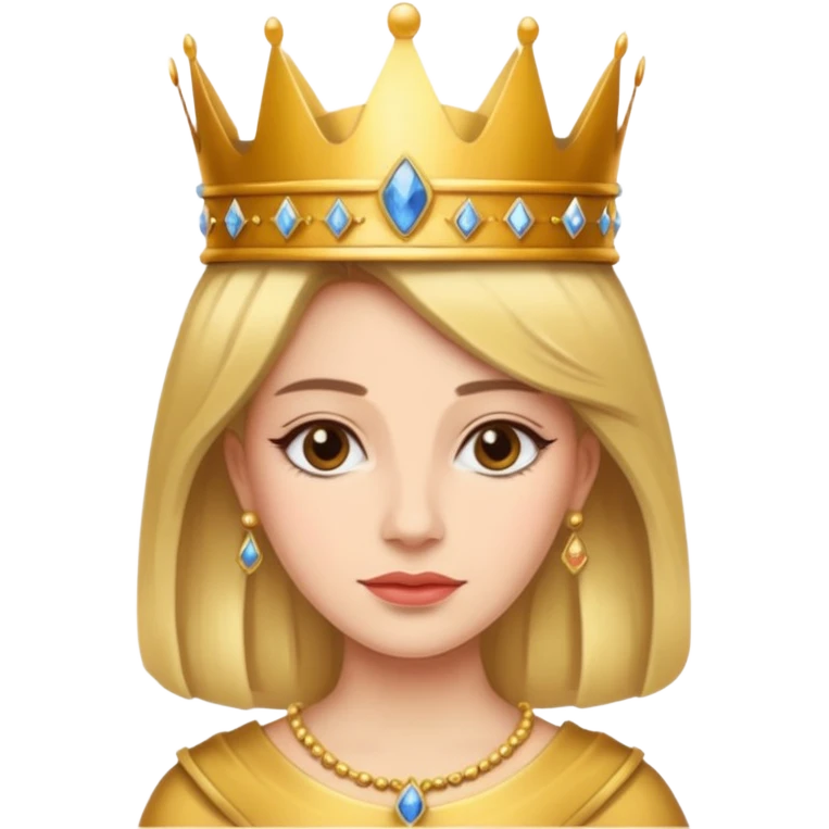 Queen with the number 67 all around her emoji