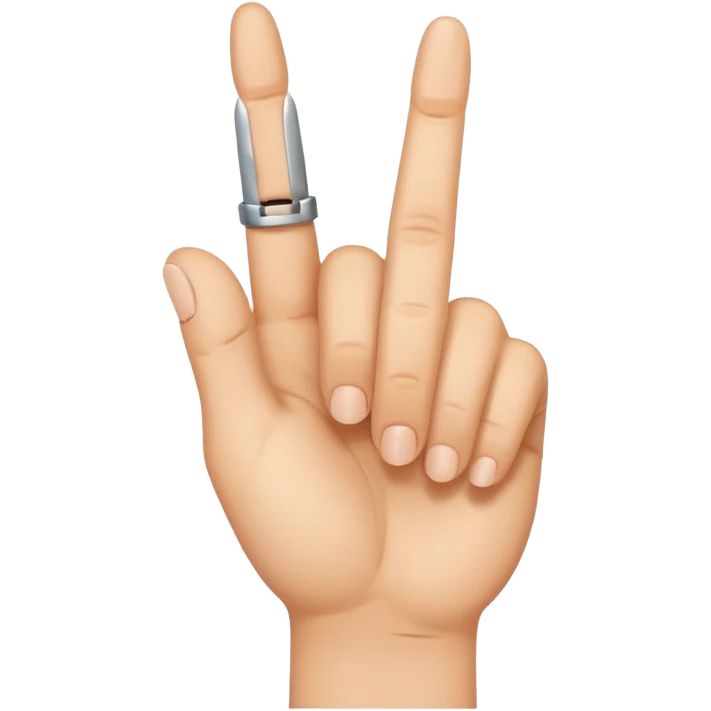 Smiling middle finger emoji