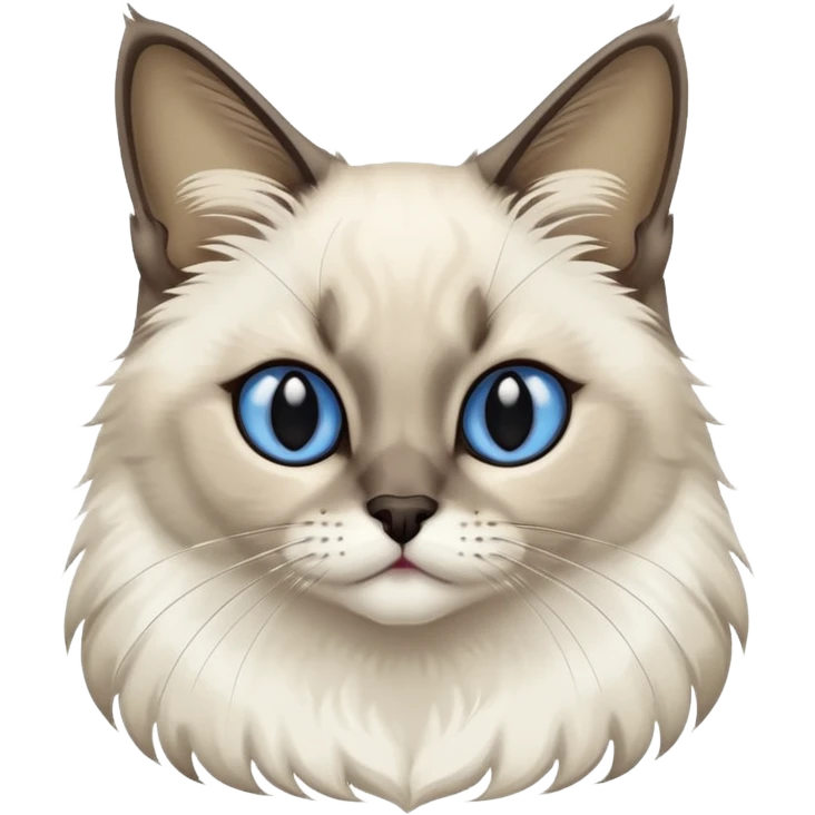 Blue seal point Balinese cat emoji
