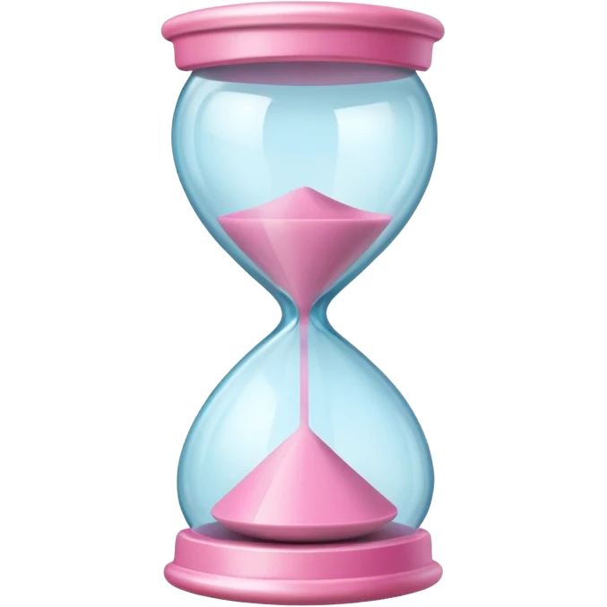 pink hourglass aestetic emoji