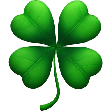 black 5 leaf clover emoji