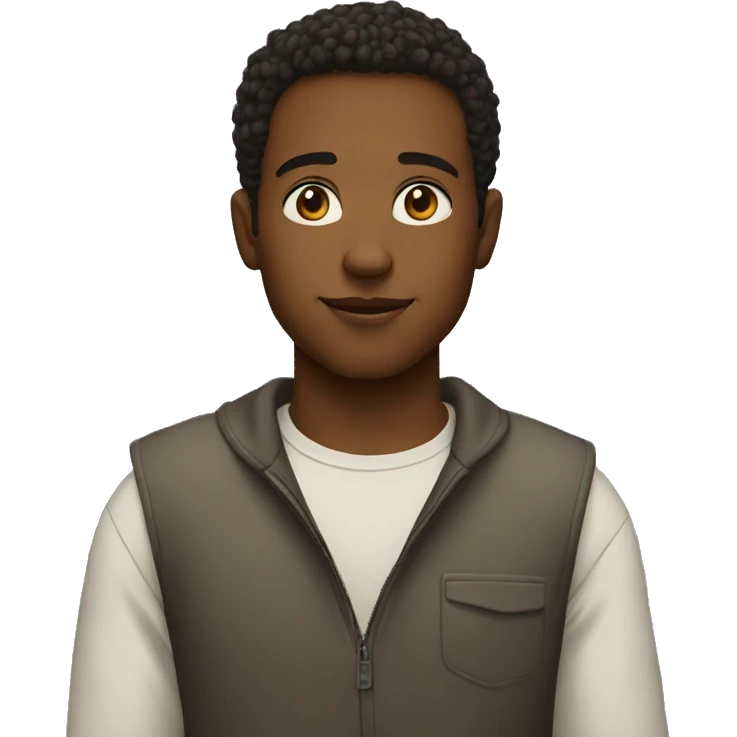 "serene young man portrait" emoji