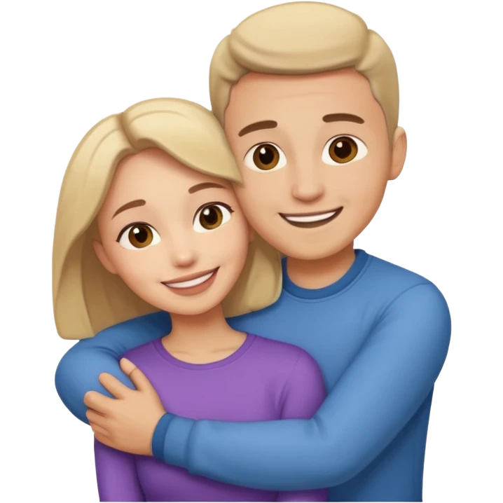 Couple hug emoji