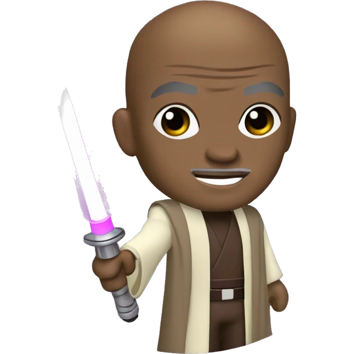 mace windu with purple light saber emoji