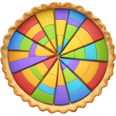 Pie chart of a real pie emoji