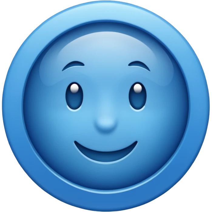 BLUE CİRCLE BUTTON emoji