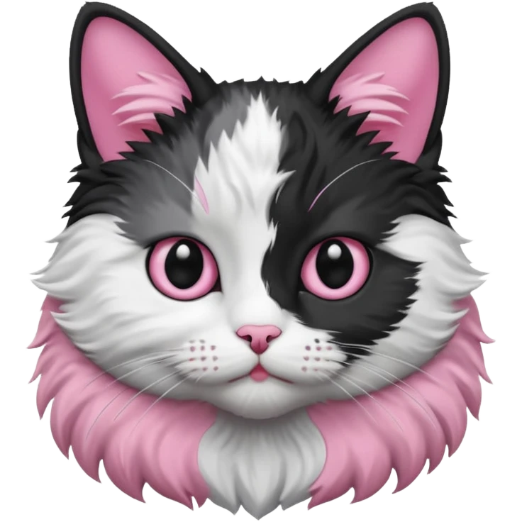 Cat Black&White style emoji