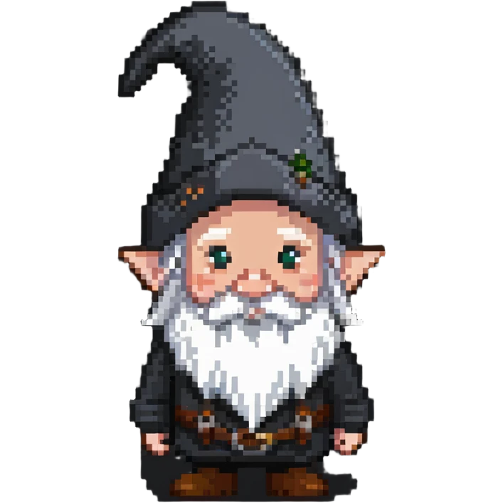 Gnome with beard emoji