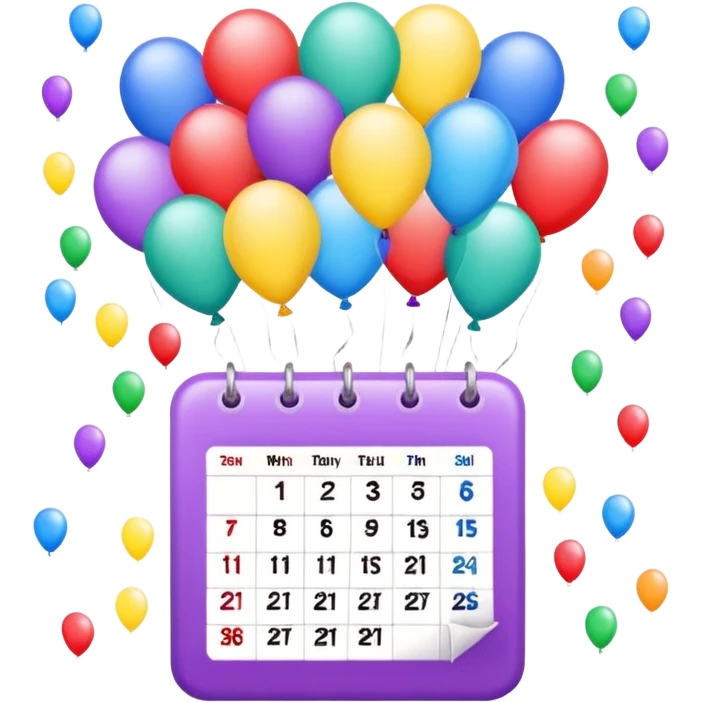 Birthday Calendar emoji
