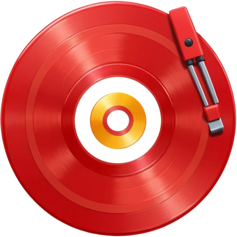 red vinyl record emoji