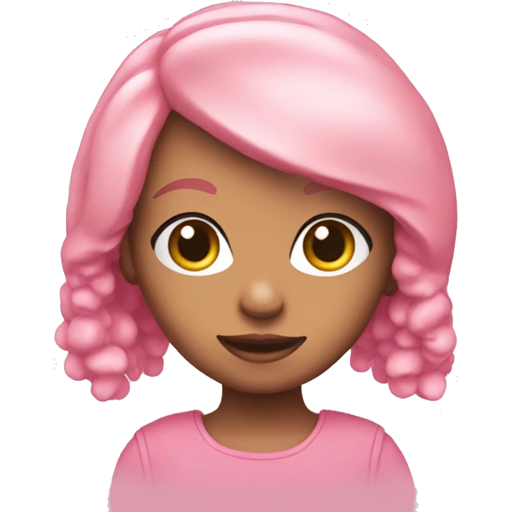boneka pink dollette  emoji