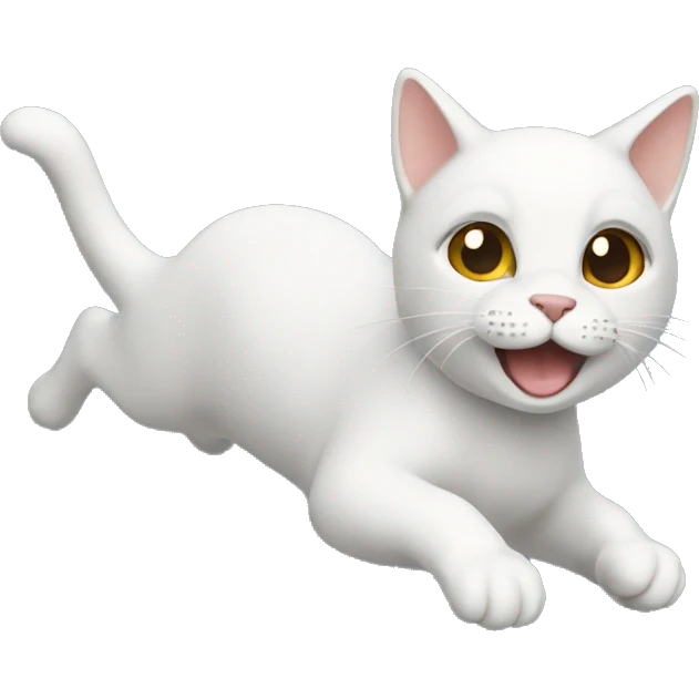 Happy flying cat  emoji