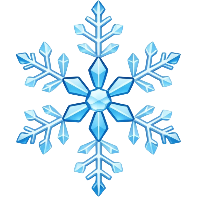baby blue snowflake emoji