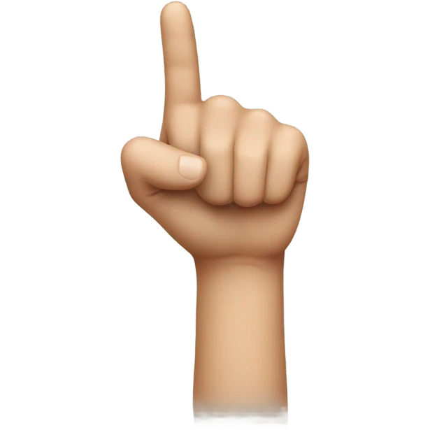 1 large finger only emoji