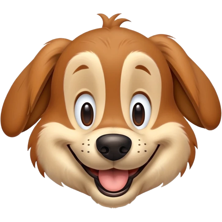 goofy Disney dog smiling emoji