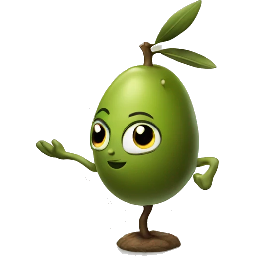 An olive with magic powers emoji