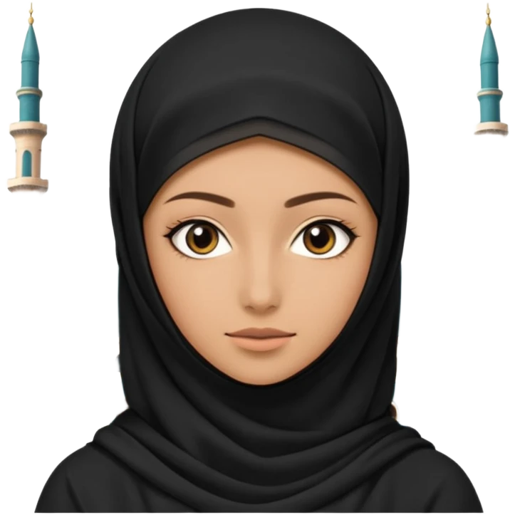 Niqab girl wear skimpy clothes in mosque  emoji