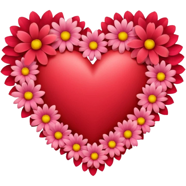 Heart with flowers emoji