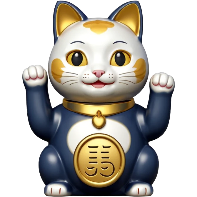 Lucky cat emoji