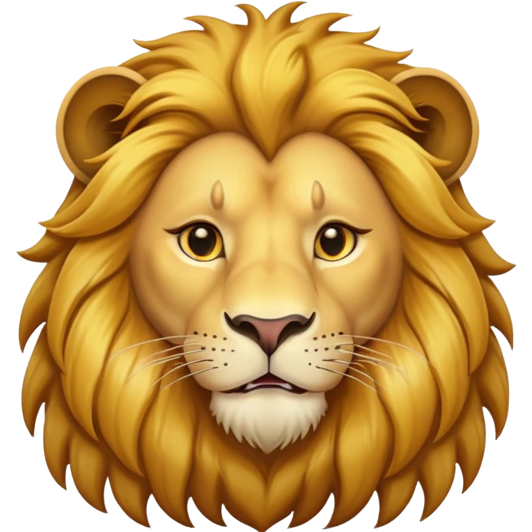flirtatious lion looking sideways with suggestive expression emoji