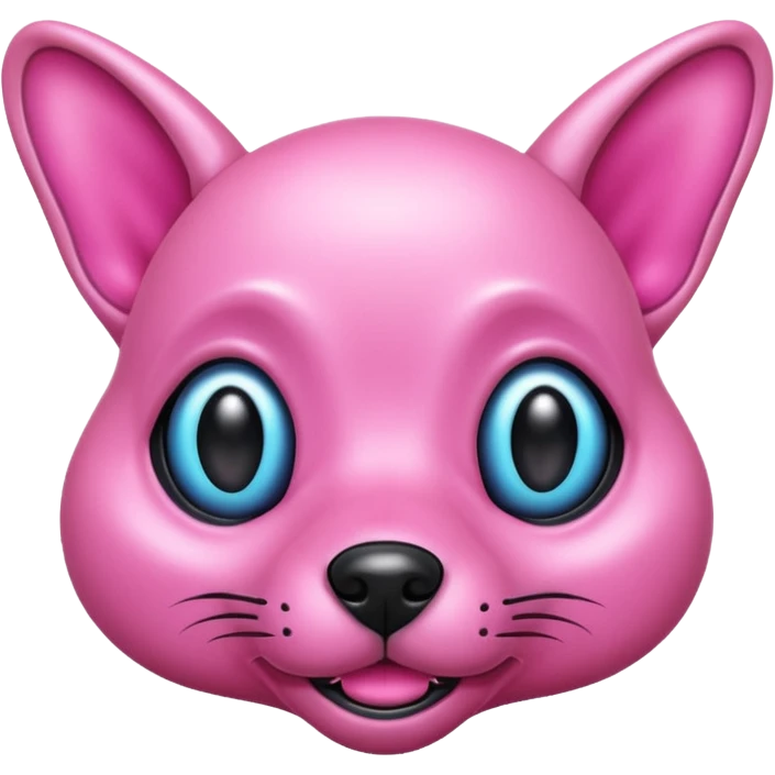 alien dog pink emoji