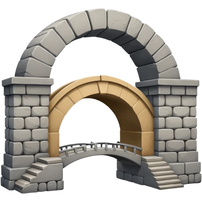 use this bridge. 2 ARCHES, one big platform. you see how there is 2 arches on top emoji