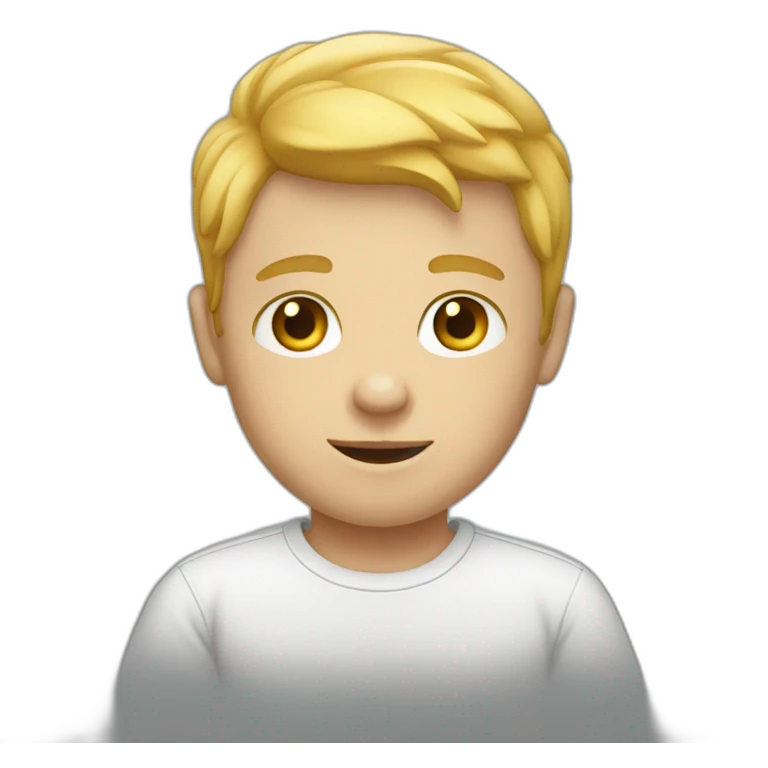 white boy wearing a t shirt emoji
