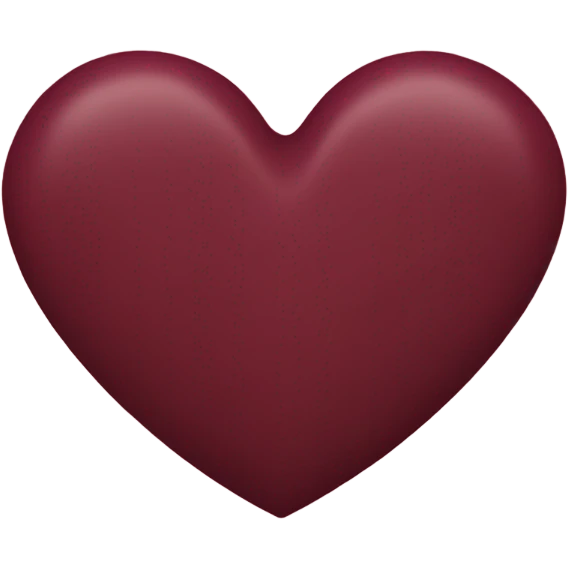 burgundy heart emoji