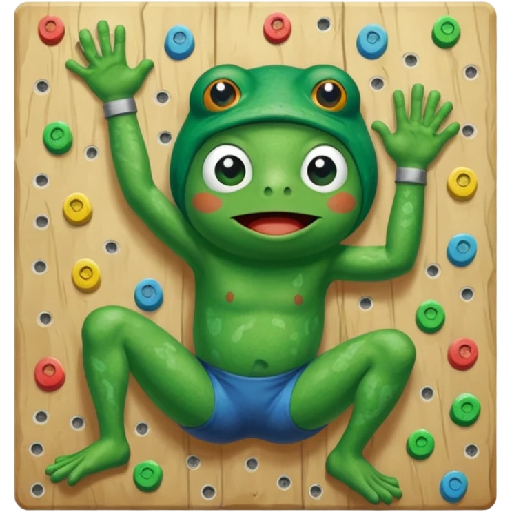 pepe frog bouldering emoji