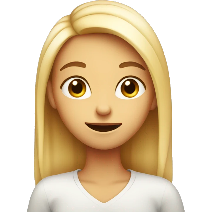Smirking girl with hand on face  emoji