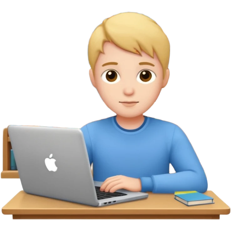 cute library with laptop in it emoji